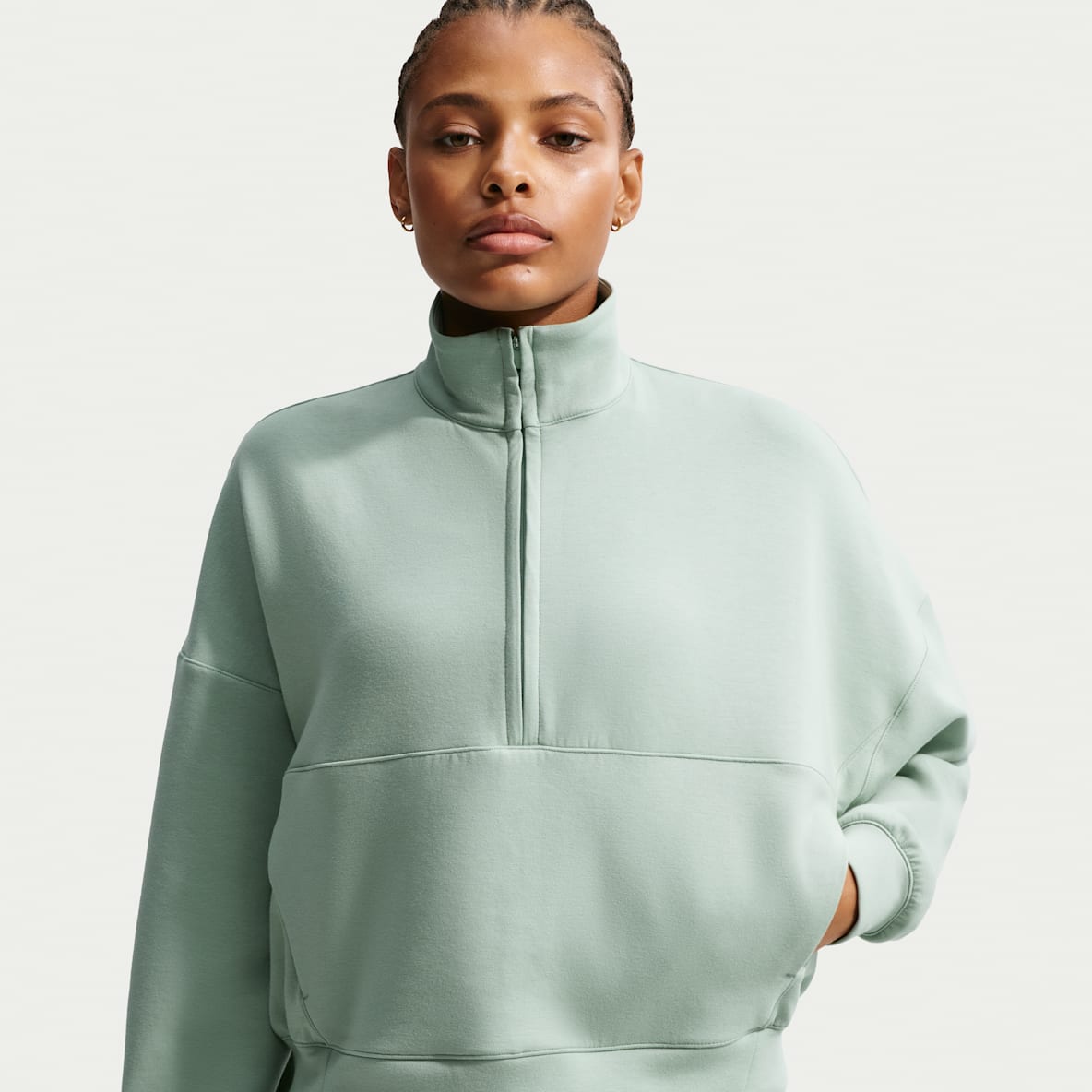 Nike 24.7 ImpossiblySoft Women's Dri-FIT Oversized 1/2-Zip Top